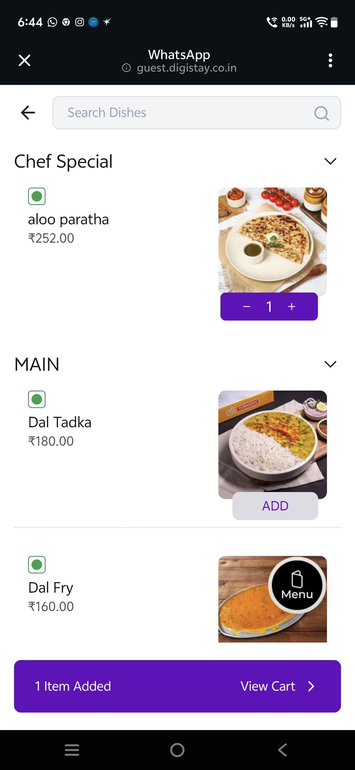 DigiStay Guest App Screen 2